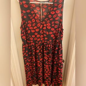 MBLM Beach Coverup with Lips Patter